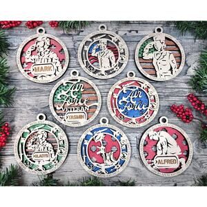 Air Force Ornament Military Christmas Veteran Air Force Personalized Gifts
